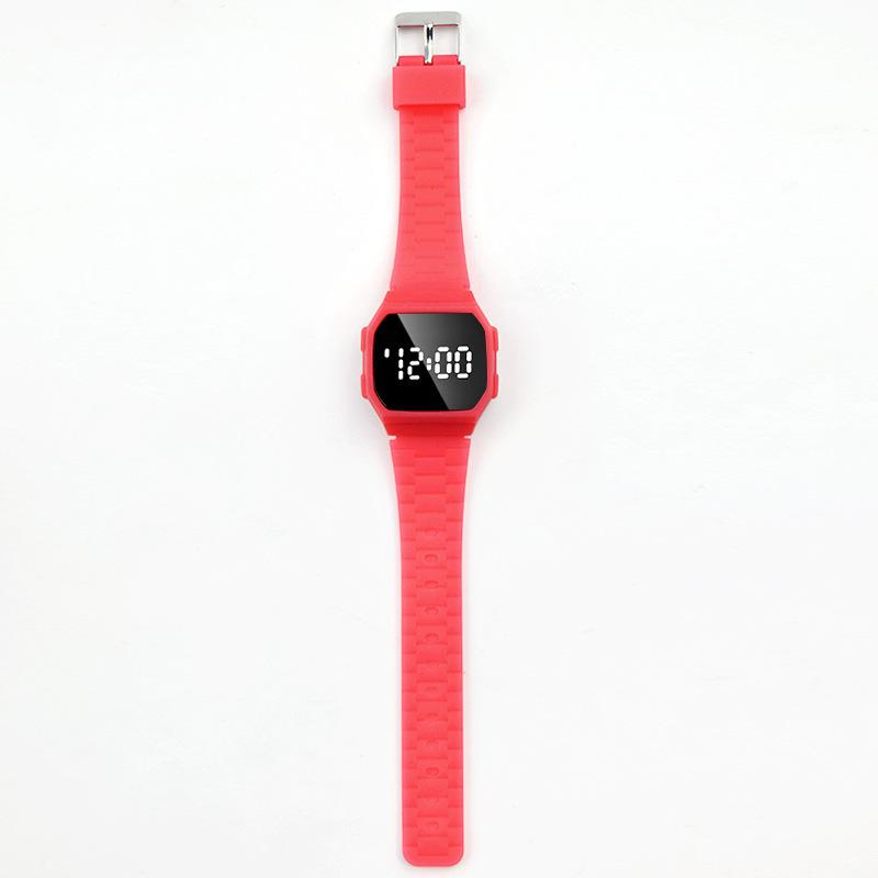 Led Electronic Watch Watch Led Waterproof Touch Male And Female Students Electronic Watch красный