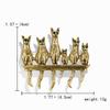 Rinhoo 6 Cute Cats Enamel Pin Vintage Green Rhinestone Eyes Cat Brooches For Women Animal Kitten Casual Party Brooch Pins Gifts