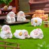 Cute Mini Farm Lamb Sheep Figurines Micro Landscape Car Dashboard Home Desktop Ornaments