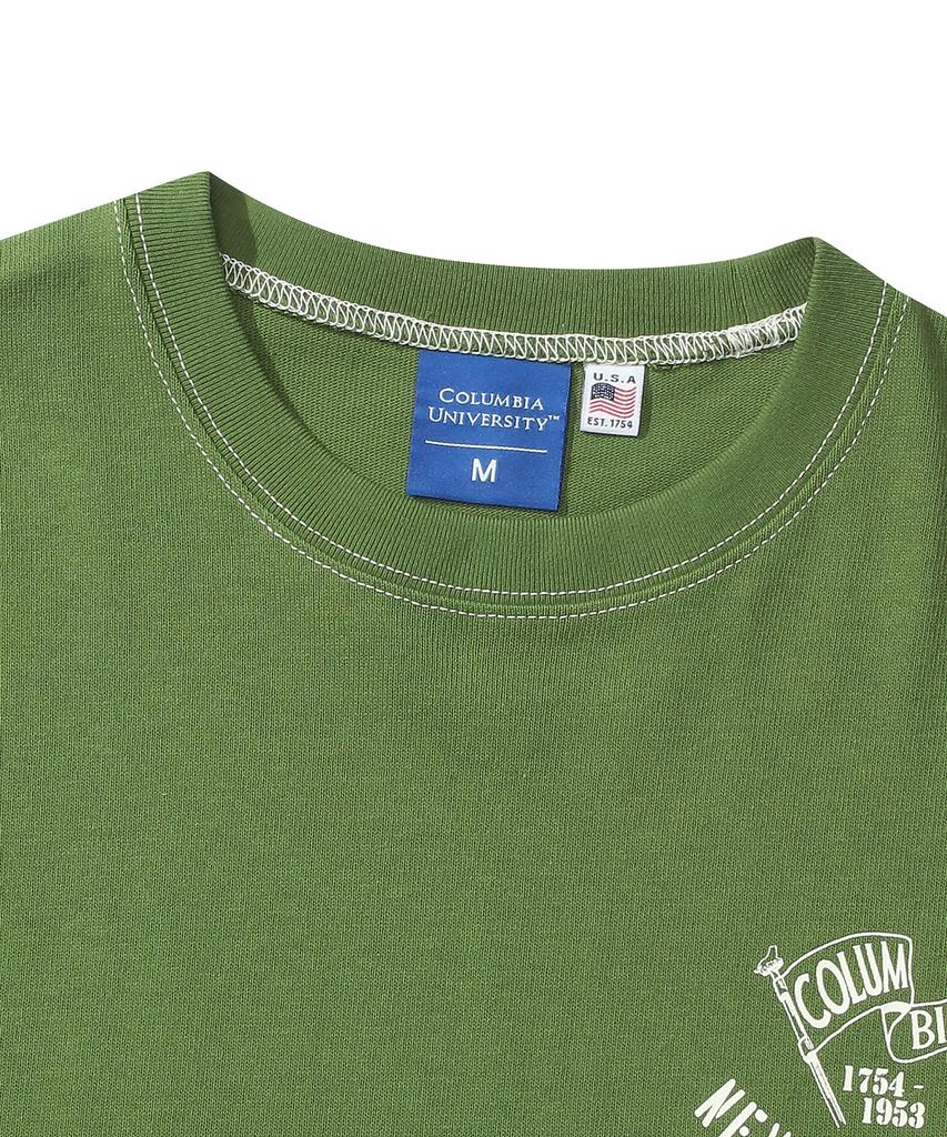 COLUMBIA UNIVERSITY 200Th Anniversary Limited Spring/Summer T-Shirts Olive