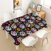 Mexican Day of The Dead Skull Floral Waterproof Tablecloth Table Decor Reusable Kitchen Dining Tablecloth Holiday Party Decor