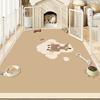 Cartoon Pet Rug Waterproof Urine-proof Scrubable Washable Rugs Cat Dog Kennel Fence Floor Mat Pvc Leather Mats Carpet Tapete