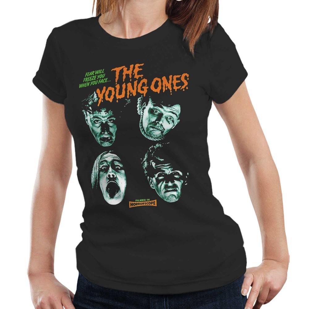 

The Young Ones Tshirt Horror Nasty Semi Fitted Ladies Rik Mayall Edmondson S