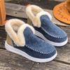 Large Size Snow Boots for Women's Autumn and Winter New Velvet Thickened Lightweight Warm Cotton Shoes for Women
