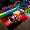 Stade Rennais FC Design Crystal Velvet Carpet Cozy Non?Slip Printed Rug For Bedroom Living Room Entrance