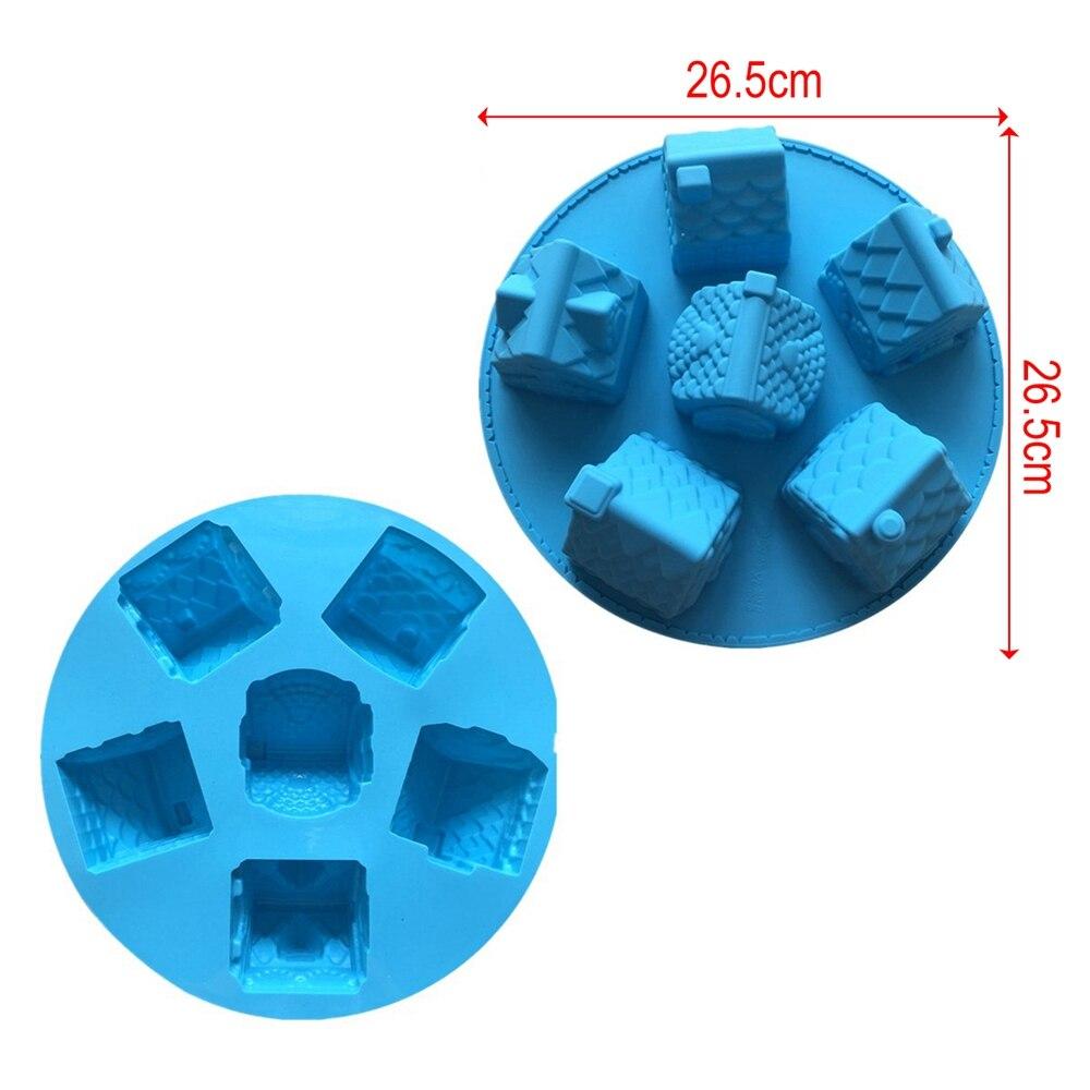 Silicone Mold House Shape for Brownies Chocolate Jelly Pudding Cupcake Ice-cream
