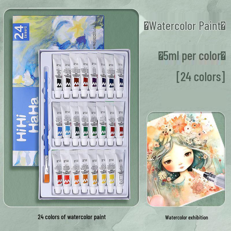 Moyu Watercolor & Acrylic Travel Sketching Set: Portable Palette, Drawing Board, and Book for Painting and Sketching.