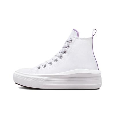 Chuck Taylor All Star Move Platform GS Weiß Pixel Lila Kinder Sneaker A03667C