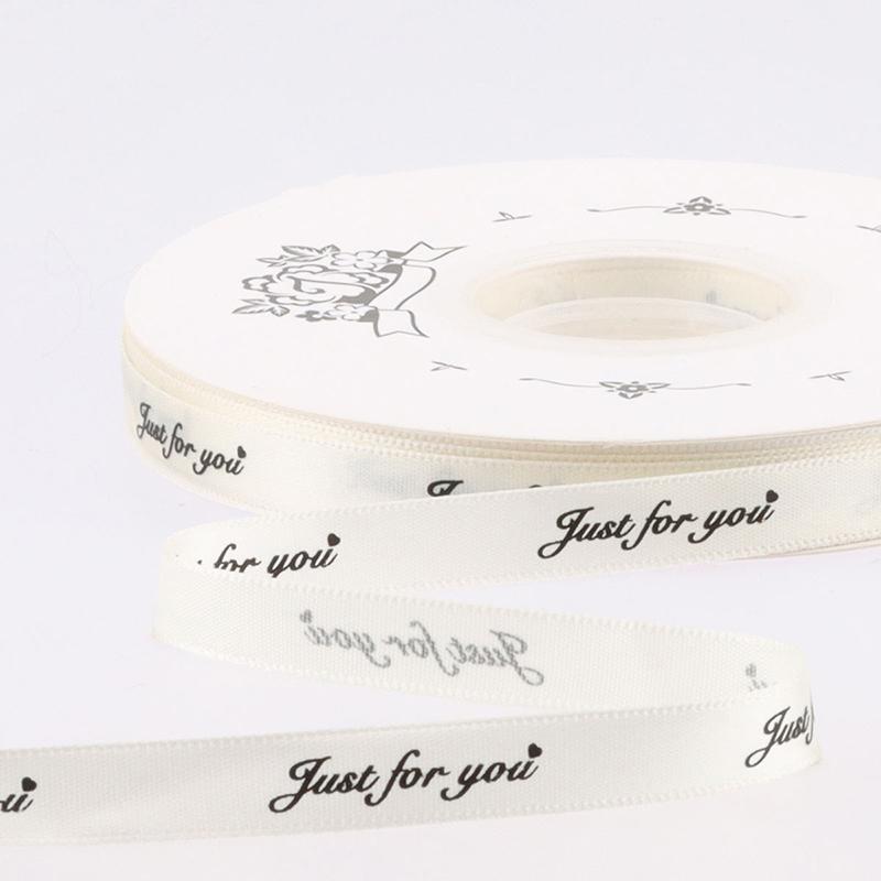 1cm Renkli Düğün Aşk Kurdeleleri Sadece Senin İçin Baskılı Polyester Kurdele Düğün Dekorasyonu İçin Romantik Hediyeler Paketleme Kurdeleleri