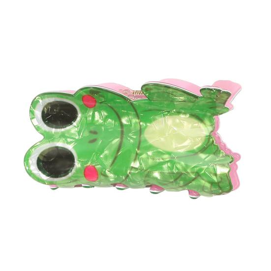 Acryl-Haarkralle, Cartoon-Tierform, Haarspange, Federdesign, rutschfest, starker Halt, Hinterkopf, Hai-Haarspange, Haar-Accessoire