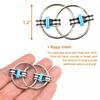 2-10pcs Stress Relief Chain Bicycle Chain Anti-Stress Keychain Hand-Spun Finger Fidget Flip Anxiety Relief Toy
