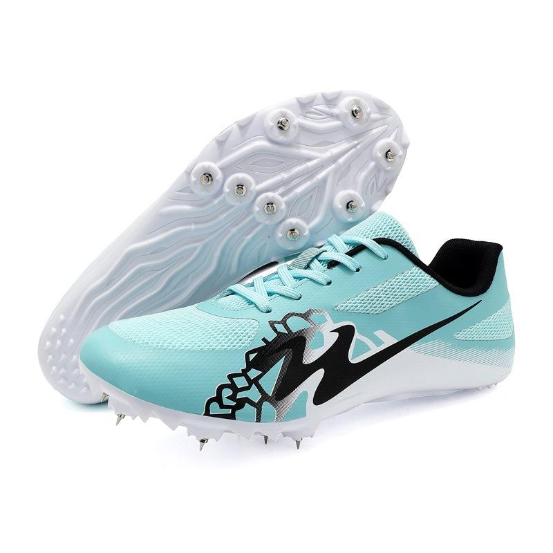 New track and field shoes professional spikes running shoes sports shoes body test competition special support one piece 2025