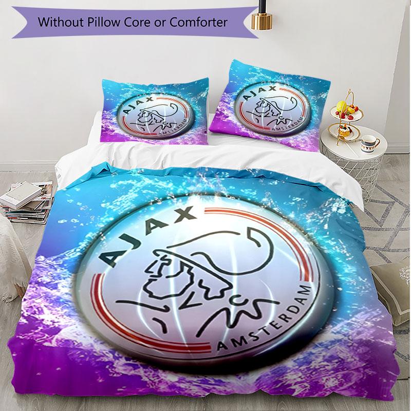 3-teiliges Bettbezug-Set (1 * Bettbezug + 2 * Kissenbezug, ohne Kern), Ajax Print Soft Ganzjahres-Bettwäsche-Set, Dekoration für Schlafzimmer zu Hause Geschenk