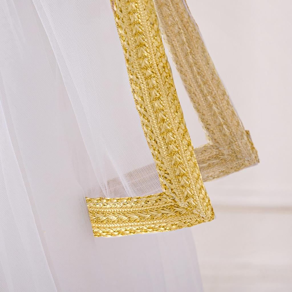 Muslim Dress Print Princess Dress White Spliced Dress