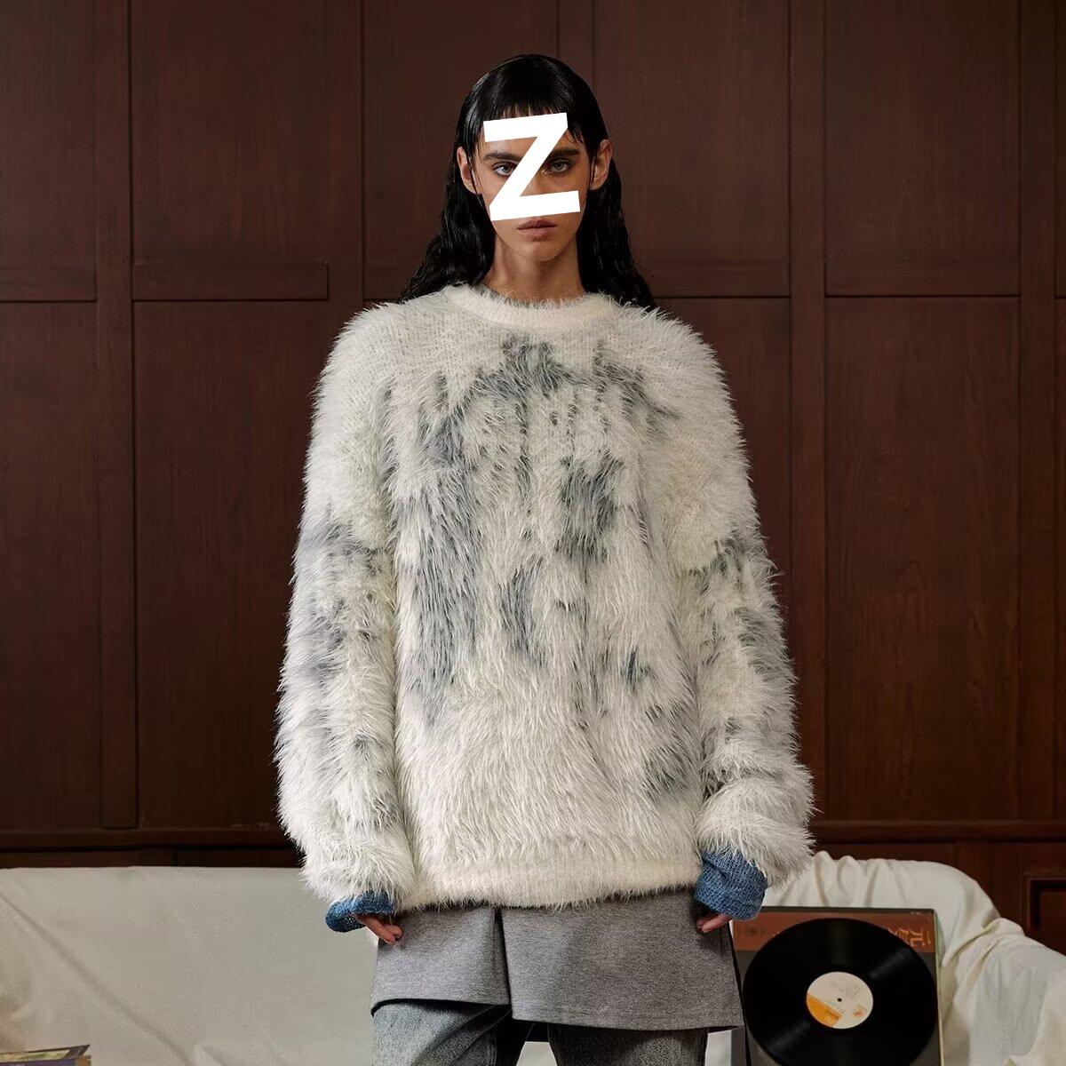 

2025 Apricot Mink Velvet Sweater: Flattering Plus Size Knit Pullover for Women M абрикосовий