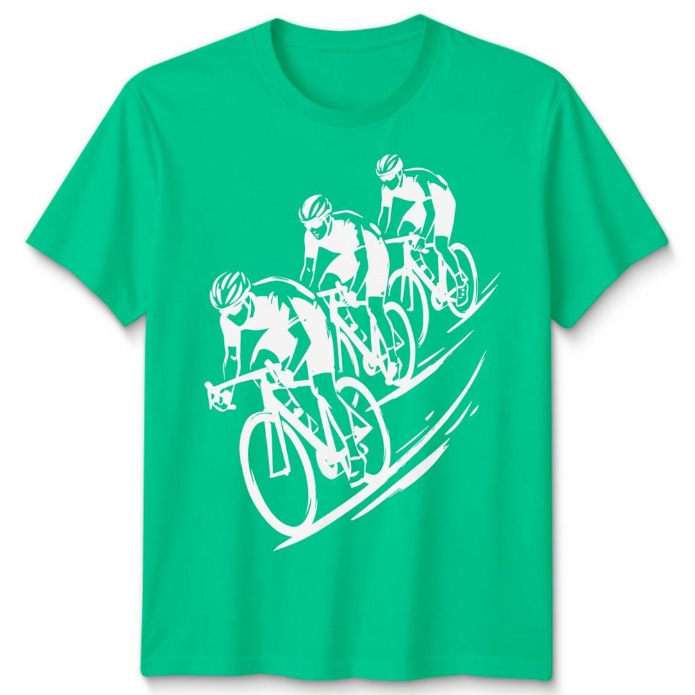 3 Cyclists Unisex T Shirt Cycling Bike Rider Cycle Gift Idea Graphic Tee S