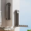 Space Saving Expandable Garment Rack With Practical Aluminum Frame Removable Adhesive Hook For Apartments Dorms