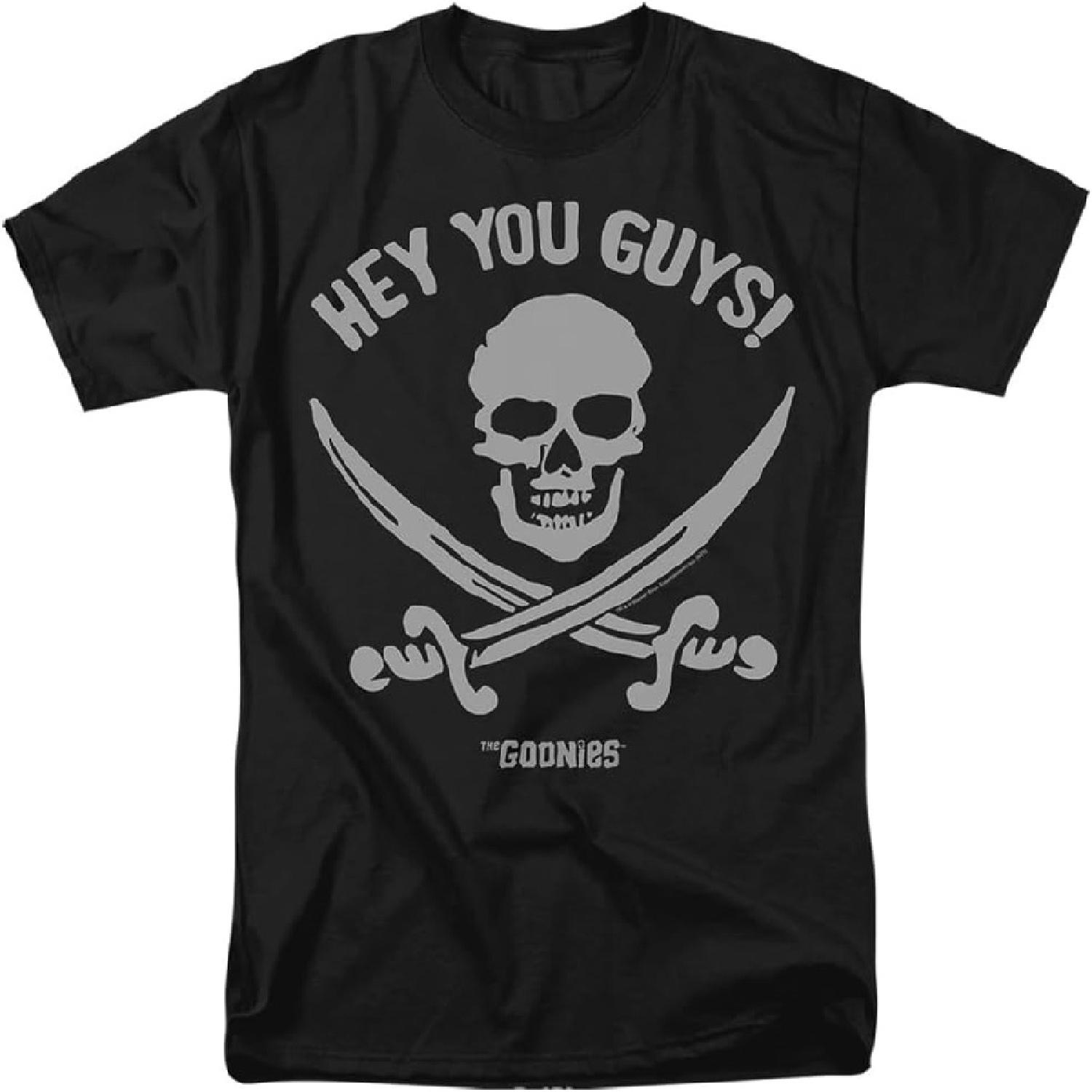 The Goonies The Hey You Guys Unisex Adult T Shirt, Black, Small S