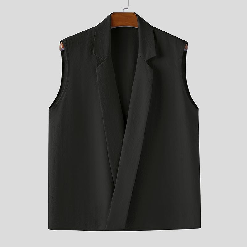 

INCERUN Men Summer Sleeveless Front Cross Casual Loose Thin Tank Tops