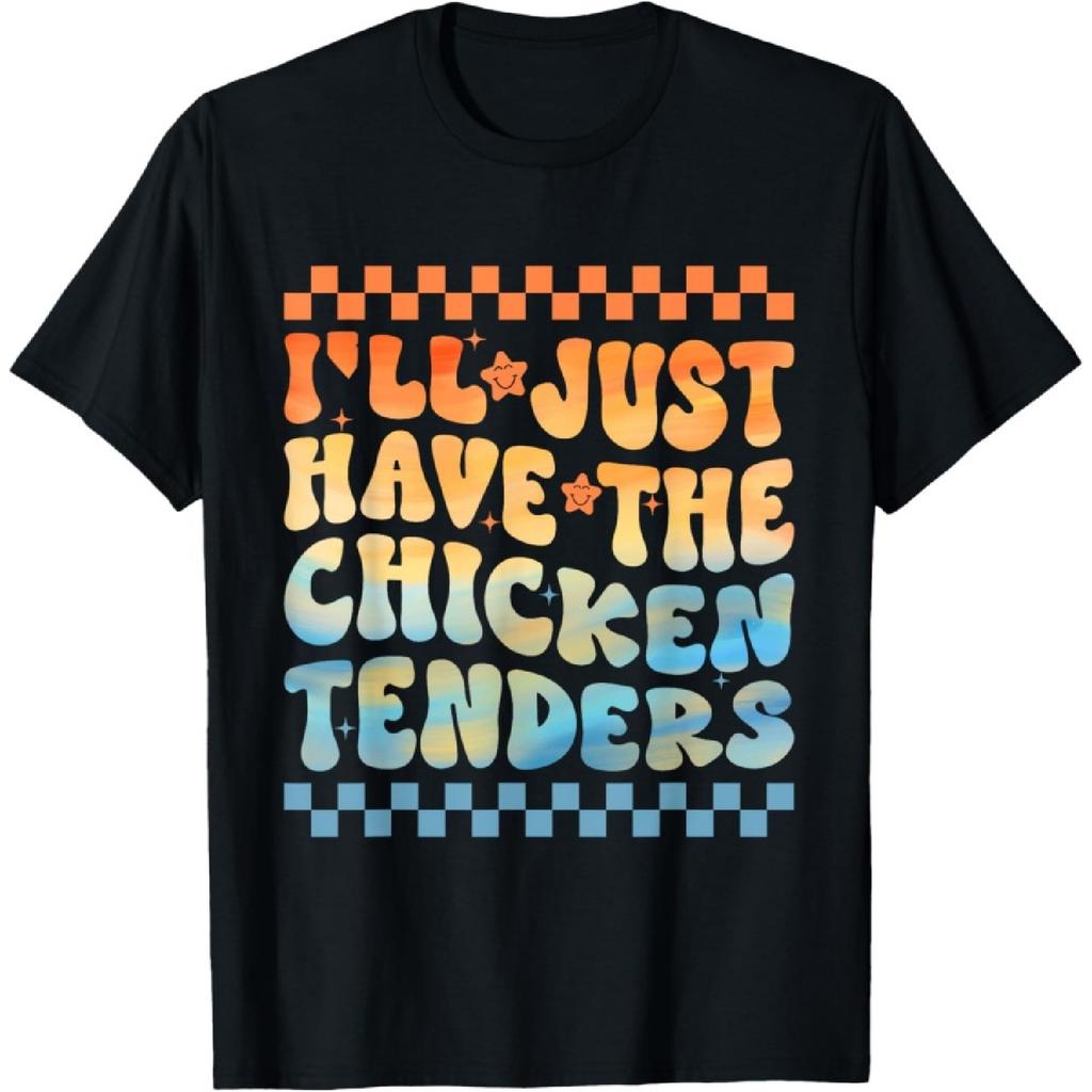 Tie Dye I'll Just Have The Chicken Tenders Groovy T-Shirt