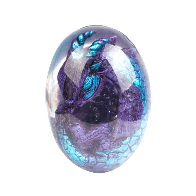 

1 шт. Кристаллы Прозрачные Лава Дракон Яйцо Смолы Яйцо Динозавра Художественная Скульптура Статуэтка Декоративная Коллекция Динозавров
