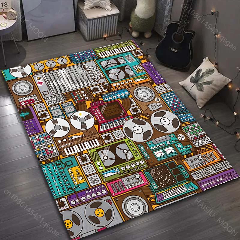 Player Film Recorder Printing Carpet for Bedroom Living Room Bedside Sofa Floor Mat Modern Home Decor Area Rug Machine Wash