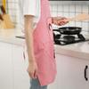 Grembiule da casa all'americana con bretelle e strisce, grembiule da cucina con stampa di cartone animato di orso, grembiule senza maniche