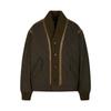 Men's Loose A-Line Scarf Collar Short Padded Jacket