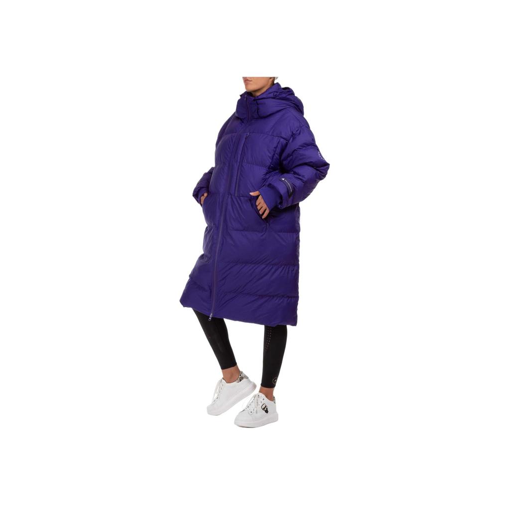 adidas X Stella McCartney Collaboration Зручна тепла куртка з довгим рукавом і капюшоном Жіночі куртки фіолетового кольору FU3607