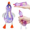 Glitter Duck Squishy Stress Relief Toy | TPR Material | Random Color | Soft Squeeze Fidget Toy for Anxiety Relief | Portable