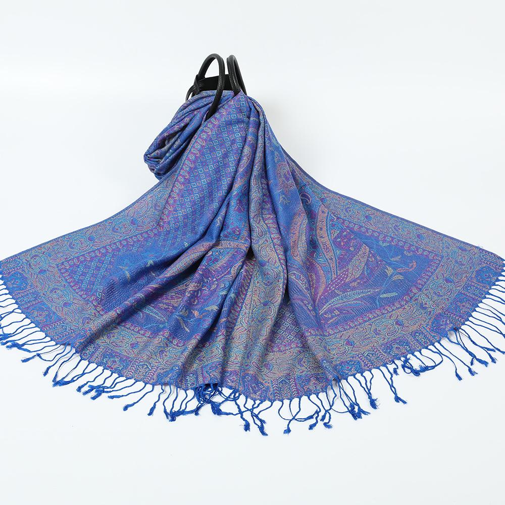 New red shawl with women's travel vacation photo scarf warm scarf cape