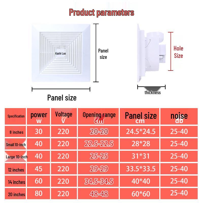 Silent Ceiling Mount Exhaust Fan for Bathroom and Bedroom