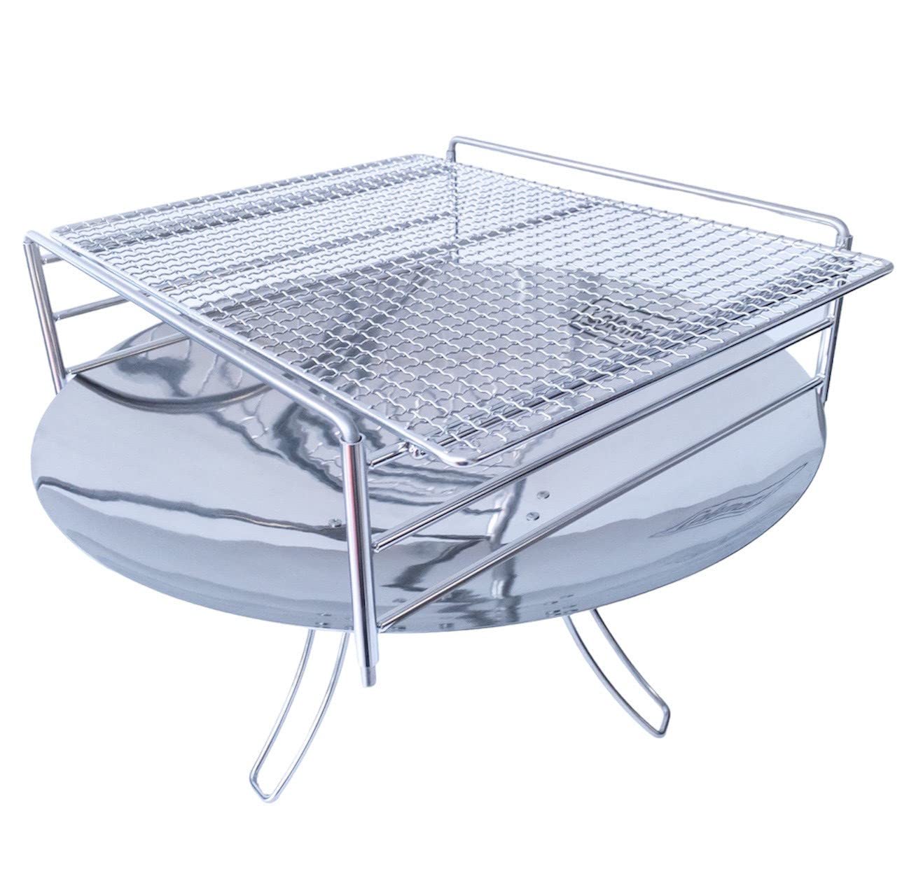 

in stainless Coleman Fire campfire pipe stainless heat campfire fire outdoor frame dedicated [Made Japan, 18/8 steel] Disc, stand, 3-stage frame,