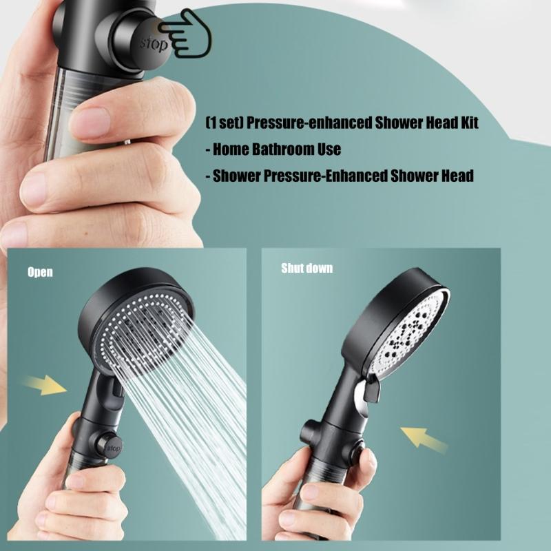 Pressures Boosting Shower Systems Regulable Sprays Models Includes Detachable Hose Nonslip Brackets 5 Filter