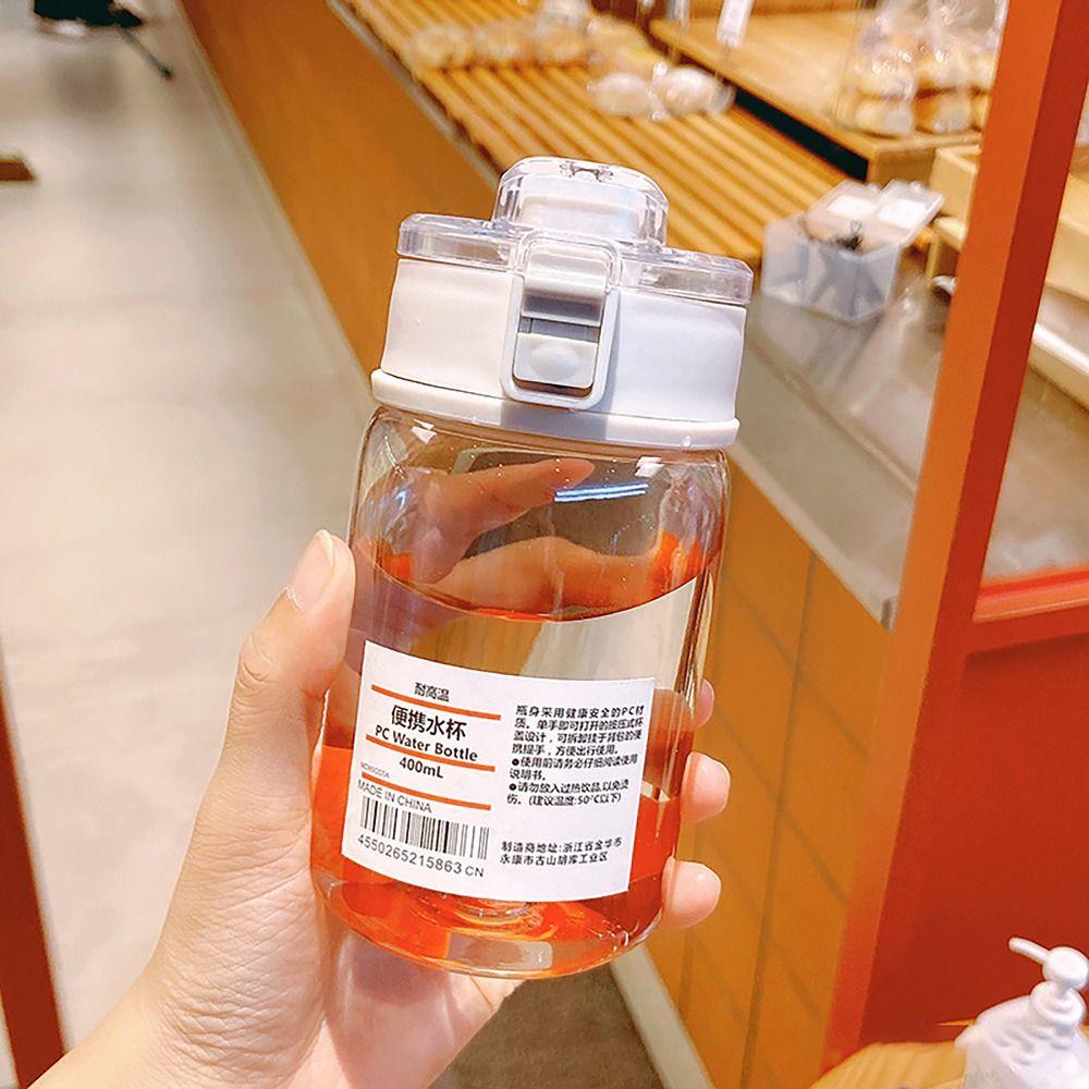 INS Style 401-500ml Sport Drink Bottle Leakproof Color-changing Juice Lemon Bottle Transparent Drinking Cup for Student Kids