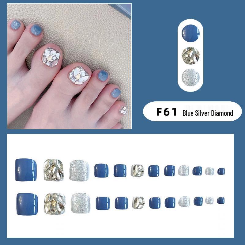 

Хит продаж, носимые съемные типсы для ногтей на ногах: Различные стили готовых накладных наклеек для ногтей на ногах