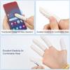 100/300PCS White Disposable Latex Finger Covers Non-slip Anti-static Finger Cots Fingertip Protector Thumb Sleeve Nail Art Tools