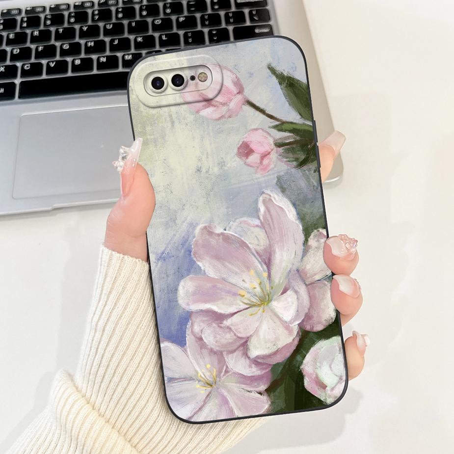 For Apple iPhone 7 Plus Case iPhone8 Plus Luxury Candy Painted Cover Shockproof Phone Case For iPhone 8 iPhone7 Plus Soft Fundas