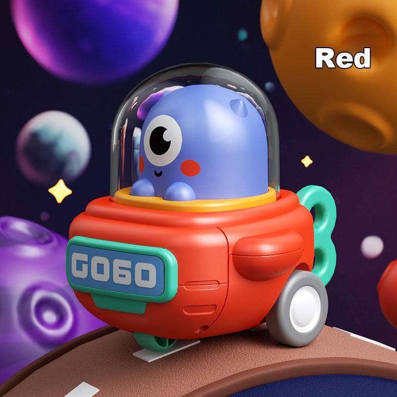 Space Press Car Baby Toy Cars for Boy Gift Press and Go Cartoon Truck Educational Toys Pull Back Cars Toys Kinderen Dieren Auto