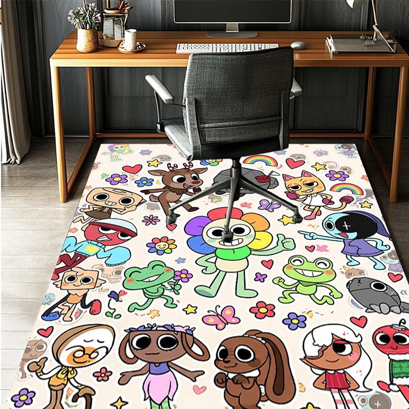 Dandy's World Pattern Rug, Indoor/Outdoor Mat, for Picnic, Gameroom, Bedroom, Office, Living Room, Home Decor Carpet, Birthday Gift