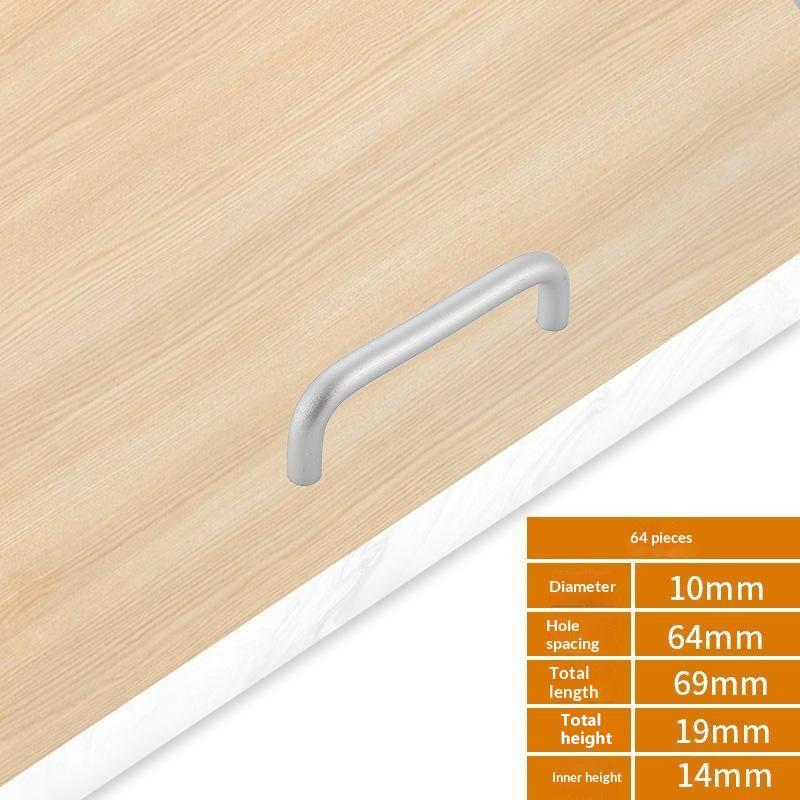 Aluminum Alloy Furniture Cabinet Door Handle Drawer Pulls Knobs Multi Size For Wardrobe Cupboard Home Decoration