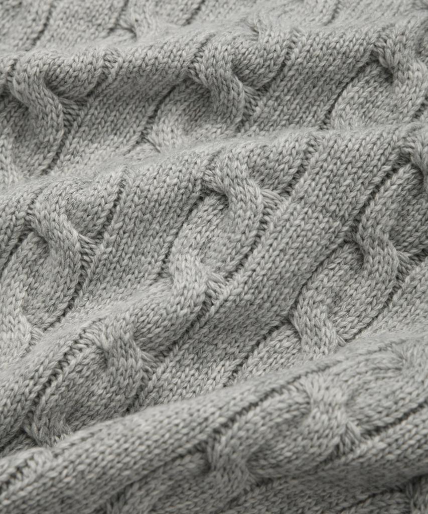 COVERNAT WOMAN Cable Knit Vest Heather Gray