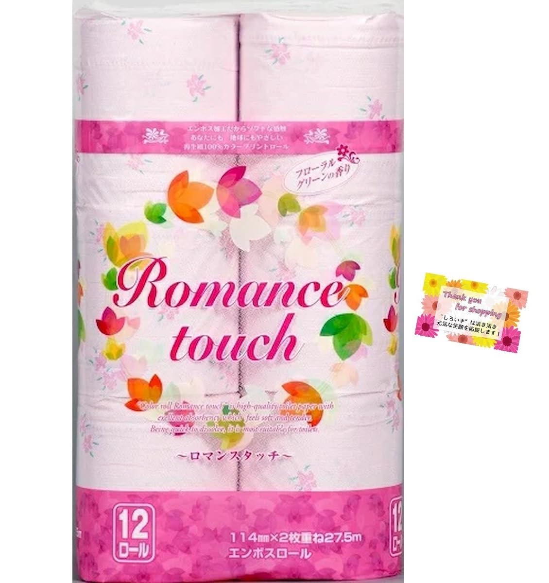 

Туалетная бумага Print Romance Touch с цветочным зеленым ароматом 12 рулонов Double [Floral Roll]