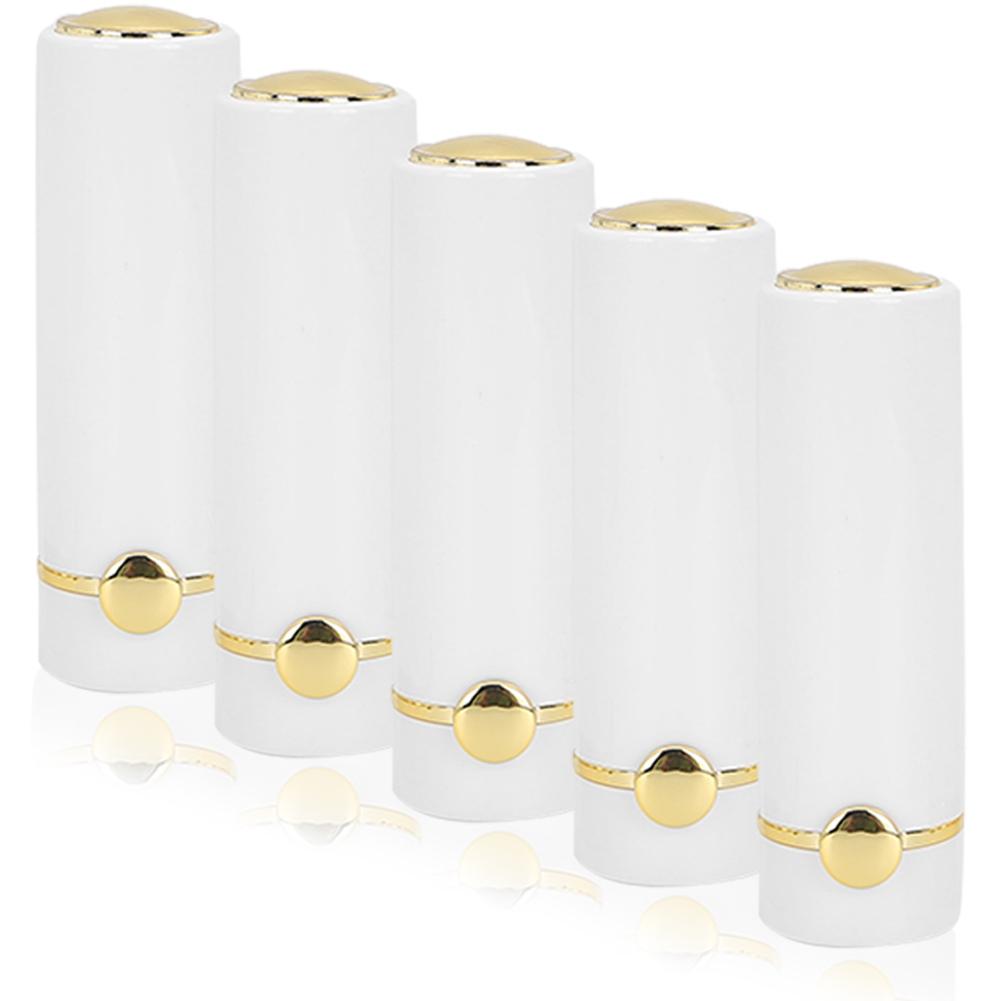 

5 шт., белый портативный DIY пустой тюбик для губной помады, флакон для помады, контейнер, косметический инструмент