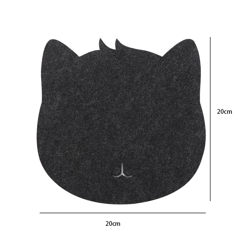 Cat Shaped Thicken Optical Cloth Universal Cute Pad Mouse Mat for Computer Cat Design