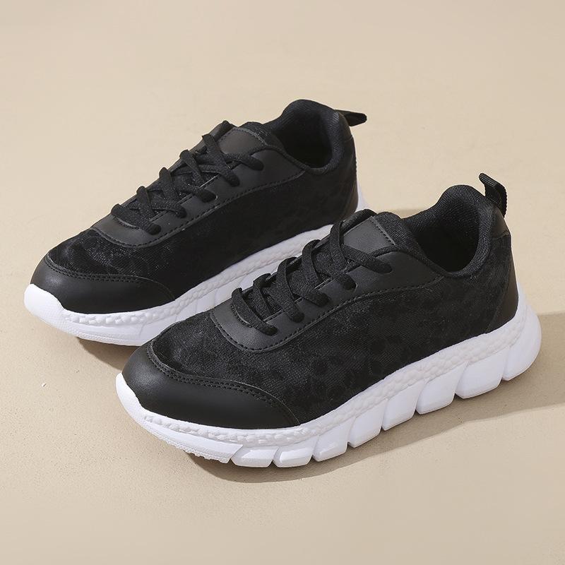 Women's Mesh Casual Shoes Summer New Lace Hollow Platform Sneakers Lightweight Breathable Flying Running Sport Shoes Zapatillas
