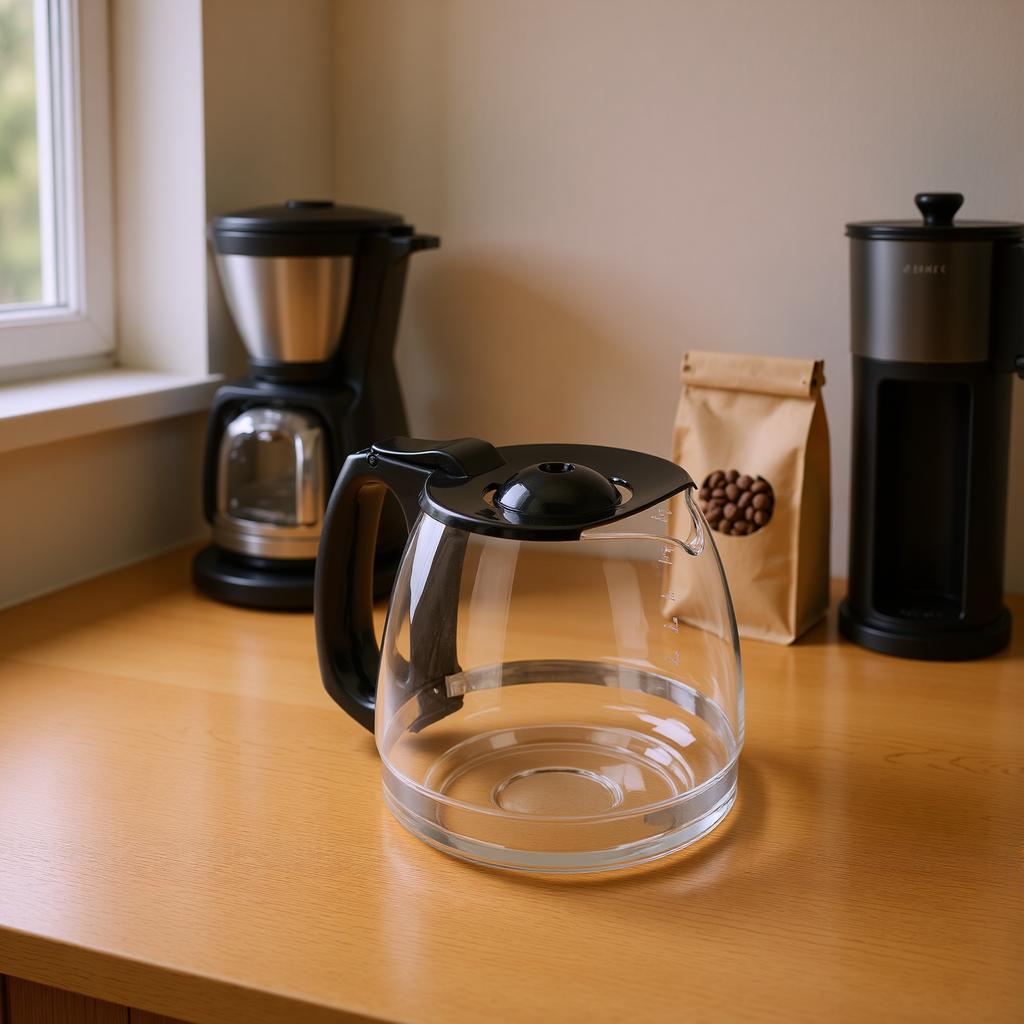 Glass Coffee Pot Easy to Clean Heat Cold Proof Coffee Maker Replacement   with Handle