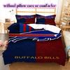 football Logo Pattern Bedding Quilt Set Quilt Cover Pillowcase Home Decoration Birthday Gift (1*duvet cover+ 2*pillowcase, without core)