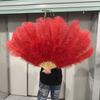 Mixing colour Ostrich Feather Hand Fan 70cm 100cm Fluffy Plumes Fan for Wedding Burlesque Stage Dance Performance Carnival Props