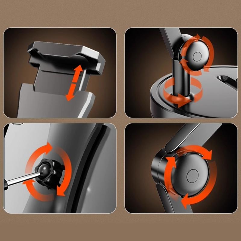 Cellphone Stand, Adjustable Height & Angle,Overhead Camera Phone Mount for Desk Flexible Arm Phone Holder